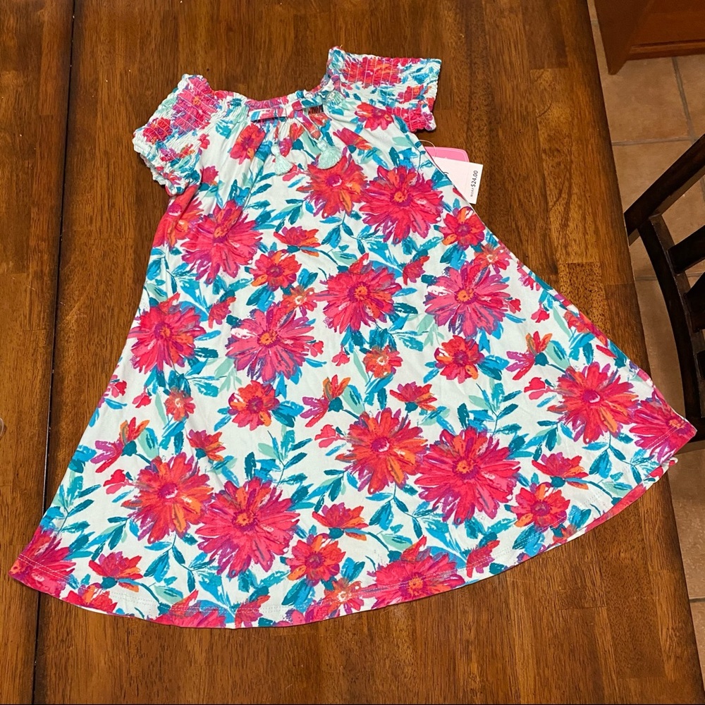 Girls flowered spring dress - Picture 4 of 4